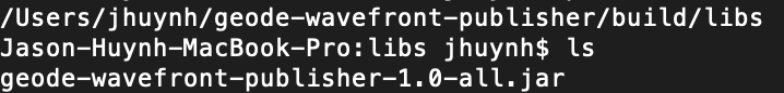 Screenshot illustrating jar file directory